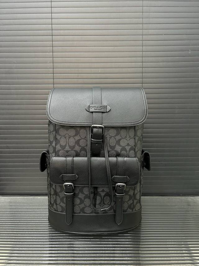 Coach 蔻驰 Hudson 双肩包 大容量男女通用背包 书包 电脑包 经典Logo搭配原厂工艺材质 休闲百搭 实物拍摄 原厂原版面料 配送防尘袋 42 X
