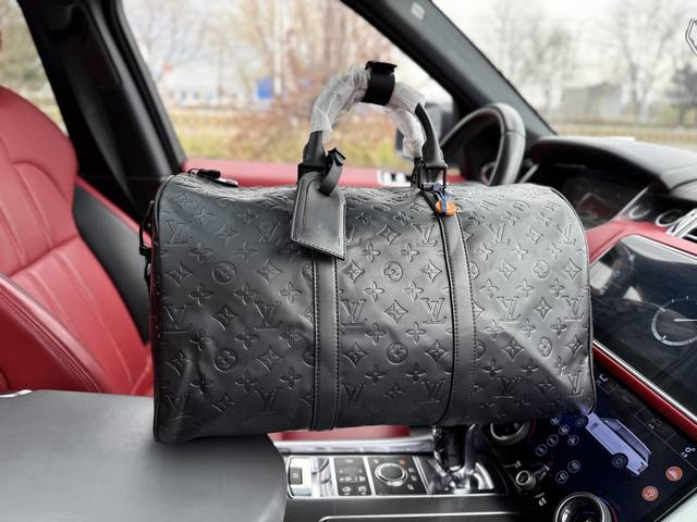 高端货 新款 “ Louis Vuitton ”Lv旅行袋路易威登旅行袋 M44810 Louis Vuitton Keepall 45 可拆卸可调节肩带拉链开