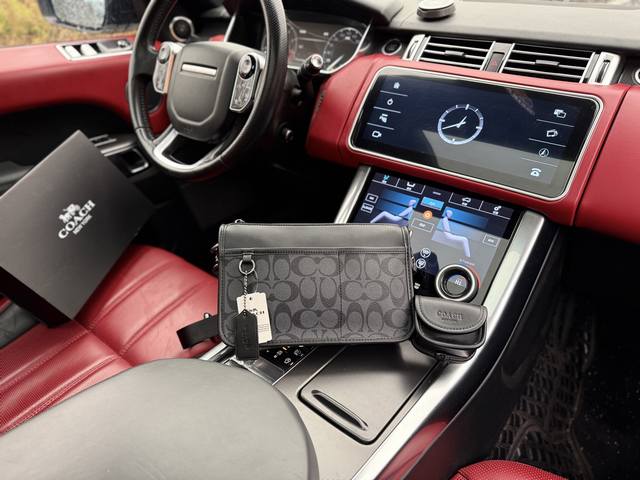 高端货 新款 “ Coach ”蔻驰单肩包 Coach蔻驰单肩差包 Coach蔻驰 Heritage 25 经典老花拼色多功能三合一 帆布配皮 斜挎包 中号 男