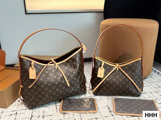 Lv Neverfull火了很多年啦，老花购物袋届也有了新伙伴。Carryall=可以装下你的日常必备物品啦 单肩、腋下、手拎、斜挎，小子包还可以改造哦~和Ne