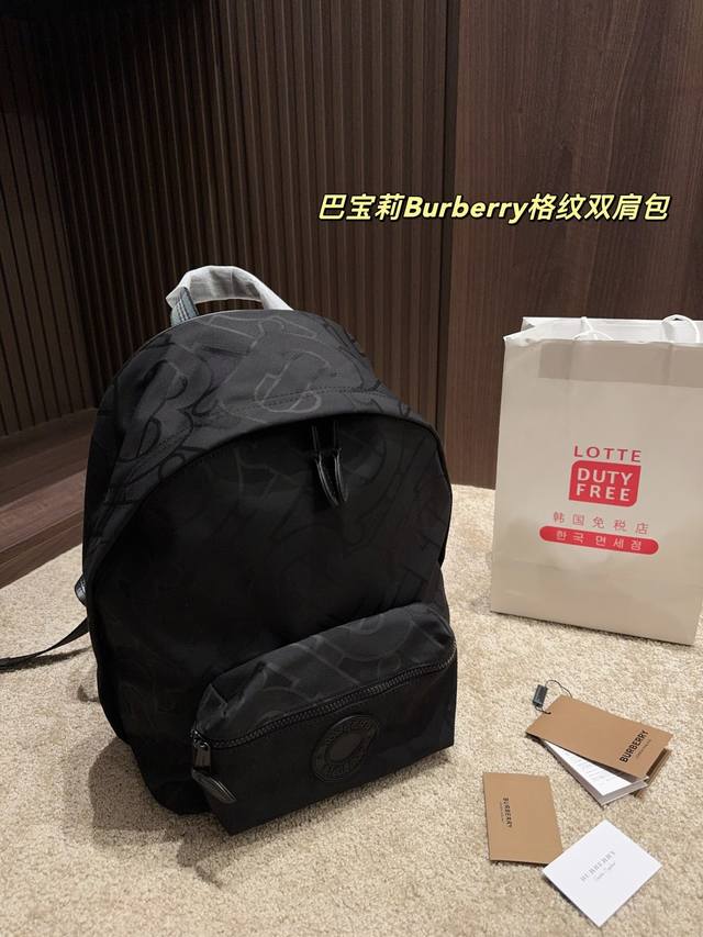尺寸28.38 巴宝莉Burberry格纹双肩包