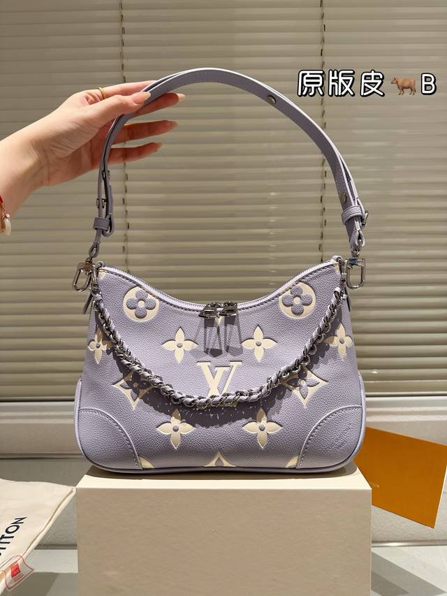 配盒 升级版 Size：29*16Cm Lv 中古款牛角包 Vintage 经典单肩包 配置肩带链条 单肩斜挎都无敌好看百搭！