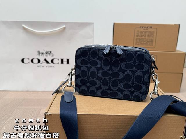 蔻驰Coach相机包 复古有颜值好看百搭 休闲又不失优雅 简直美翻了 尺寸： 19 13
