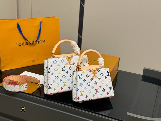 配折叠盒 Size 21.15Cm 27.18Cm Lv Capucines手袋 全粒纹Taurillon牛皮裁制 感觉低调 但有奢华质感 !! 配折叠盒 Size 21.15Cm 27.18Cm Lv Capucines手袋 全粒纹Taurillon牛皮裁制 感觉低调 但有奢华质感 !!