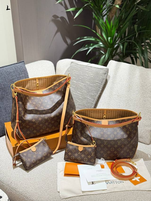 升级版中古购物袋 全套折叠盒包装 Lv 老花中古托特包 早春最新款 小百搭Lv升级版购物袋 近几年Lv的脑洞真的是越开越大，设计独特而经典 搭配各种复古的颜色和