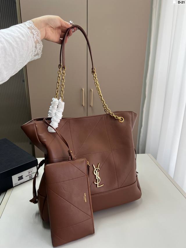 大 Ysl圣罗兰Jamie托特包 Saint Laurent 爆款包 Jamie 皮质细腻韧性强 D-21尺寸30×28 35×33配盒