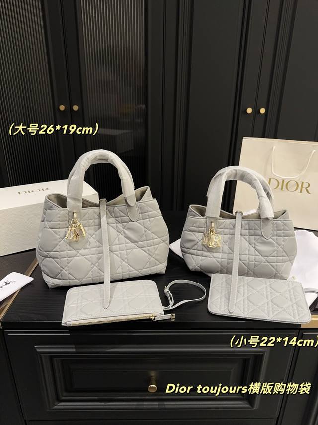 大号 折叠盒尺寸26.19 小号 折叠盒尺寸22.14 迪奥Dior Toujours横版购物袋