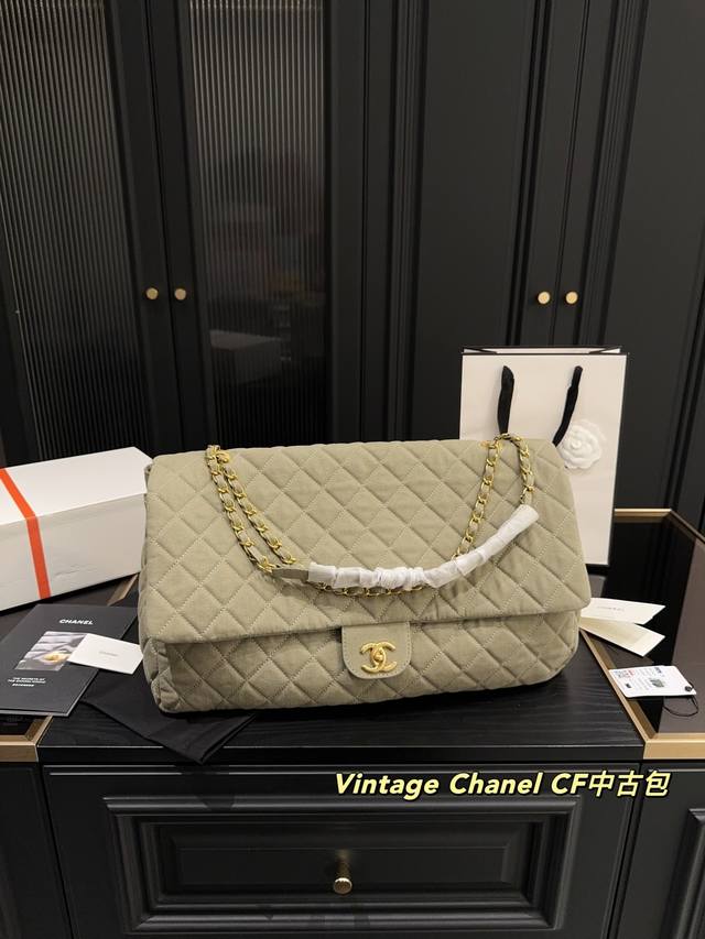 大号 尺寸43.30 香奈儿Chanel Vintage Cf中古包