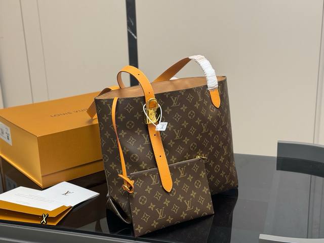 配折叠盒 Lv女士新款Lowkeybumbag 金属锁扣黑金腰包Hobo 尺寸:34.30Cm