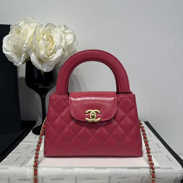 香奈儿Chanel 1:1对标专柜顶级 意大利进口Onda Verde原厂油蜡小牛皮 Chane1 24A Kelly手柄包 树莓红 款号:As4416 尺寸: 香奈儿Chanel 1:1对标专柜顶级 意大利进口Onda Verde原厂油蜡小牛皮 Chane1 24A Kelly手柄包 树莓红 款号:As4416 尺寸: