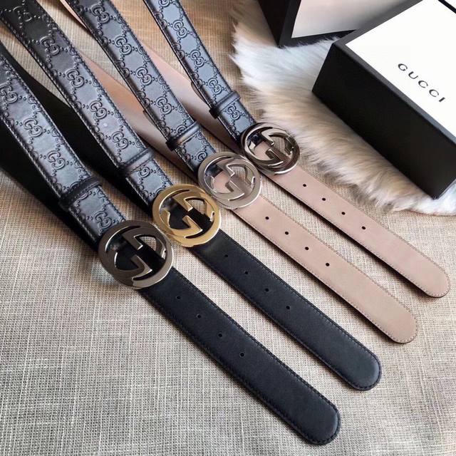 古奇 G家原单头层牛皮压G面，内衬头层牛皮树膏磨砂底，搭配原单扣.原单皮料定制，专柜宽度3.8