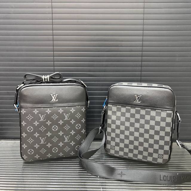 Louisvuitton 路易威登 经典老花单肩包 男士斜跨包 采用原厂面料材质 顶级做工 电镀五金 高端货 规格 23 X 27Cm