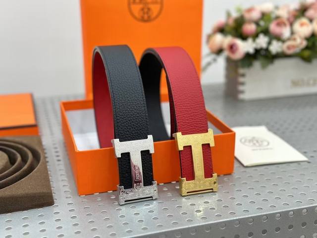 每一个男人都有一个爱马仕梦[机智] 爱马仕H扣大气不显老，很有设计感，比较时尚，寓意也好H 發-腰缠万贯 进口意大利最新原单新款 柜限量上市 娱乐周刊主推款 精