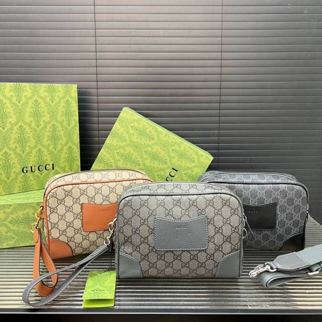 Gucci 古奇 Ophidia系列Gg 手拿包肩背包相机包 男女通用斜挎单肩包 实物拍摄 配送礼盒 规格23 X 16Cm。