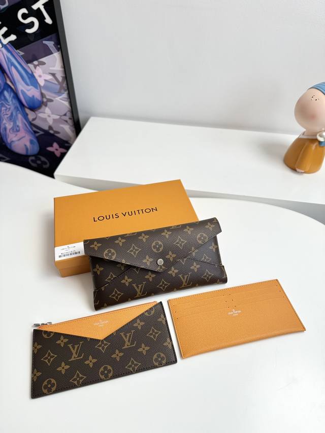 工厂p价 顶级原单 M12359黄色 M12358独家实拍！ Kirigami Organizer 钱夹以日本剪纸艺术命名。Monogram 涂层帆布塑造流畅构