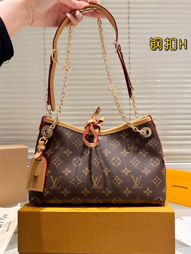 原单钢扣 配盒 Size：25*18Cm Carryall Bb来袭 新款链条拼接肩带 Lv 最强者Carryall， 可爱休闲都Ok哈 Carryall是真的
