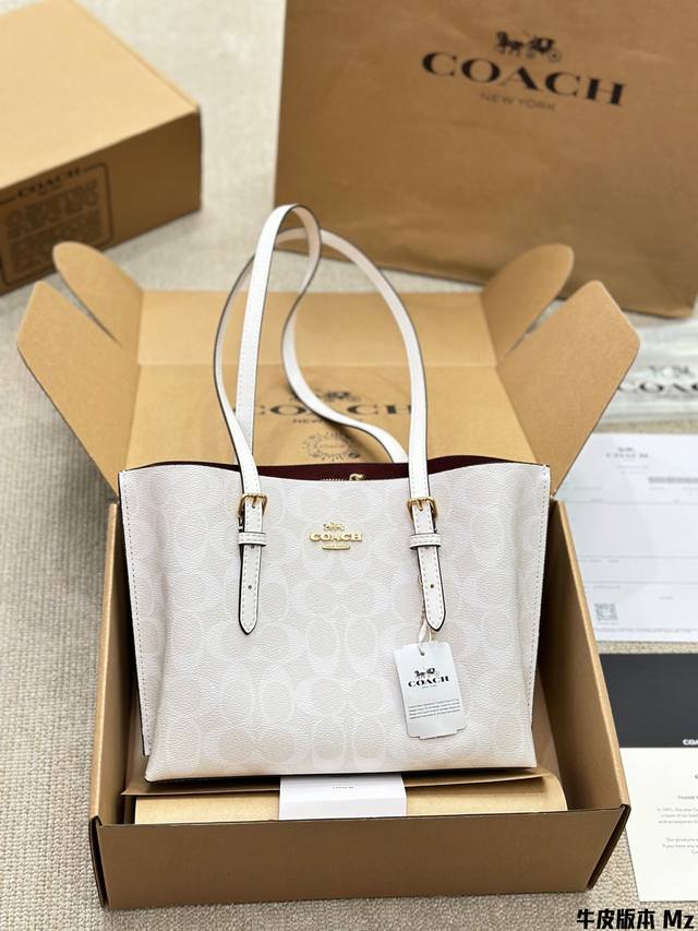 牛皮版本 Coach Mollie25 托特包 蔻驰Coach代工厂p最新购物袋 出货顶级品质亮泽五金Logo 炒鸡火实用的款式 多用款内衬Logo时尚百搭款式