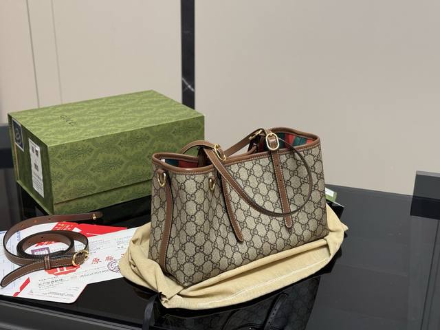 折叠盒 Gucci 古奇新款 新品上市Tote Gg托特包手提单肩包 尺寸：30.18Cm