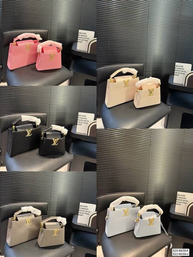 大号 小号 Lvcapucines 满钻贵妇包 超繁琐制作工序，女王范儿必备，经典大Logo设计，结合Monogram经典小花元素简洁大气，尺寸合理、容量Ok，