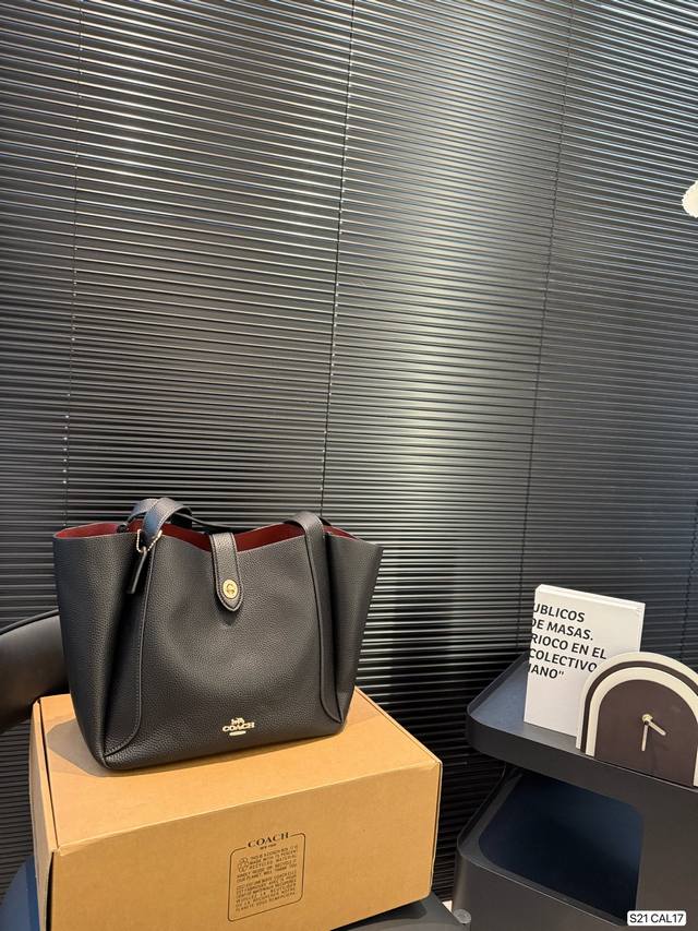 配飞机盒 Coach 蔻驰菜篮子手提斜挎包 复古和高级感满满 被治愈的感觉 整体超级优雅别致 简直温柔小仙女 专柜款 定制面料 Logo五金 Logo内衬 尺寸