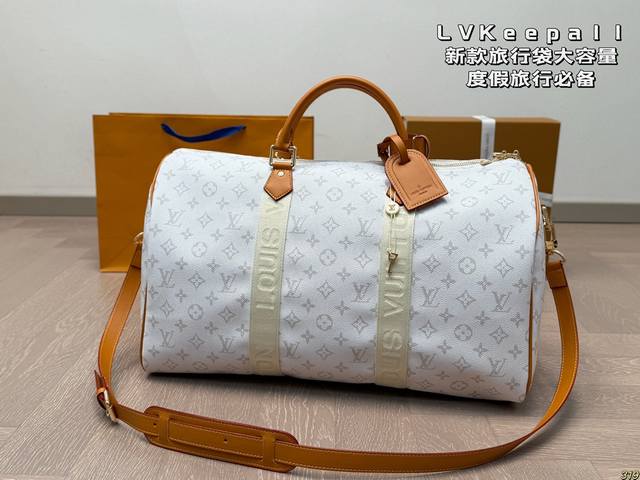 Lvkeepall 新款旅行袋大容量 度假旅行必备 时尚达人必备单品之一 实物绝对惊艳到你 尺寸50 29