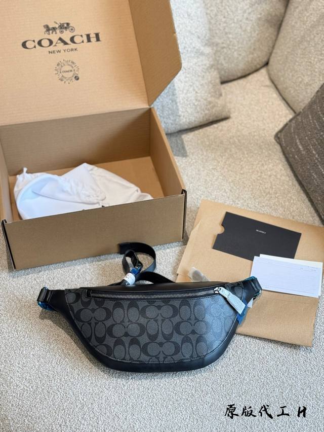包包推荐 Coach Warren男士腰包这款男腰包真的是Yyds 潮男怎么搭都非常好看 Lv同款但价格p超级平价 32Cm 配飞机盒