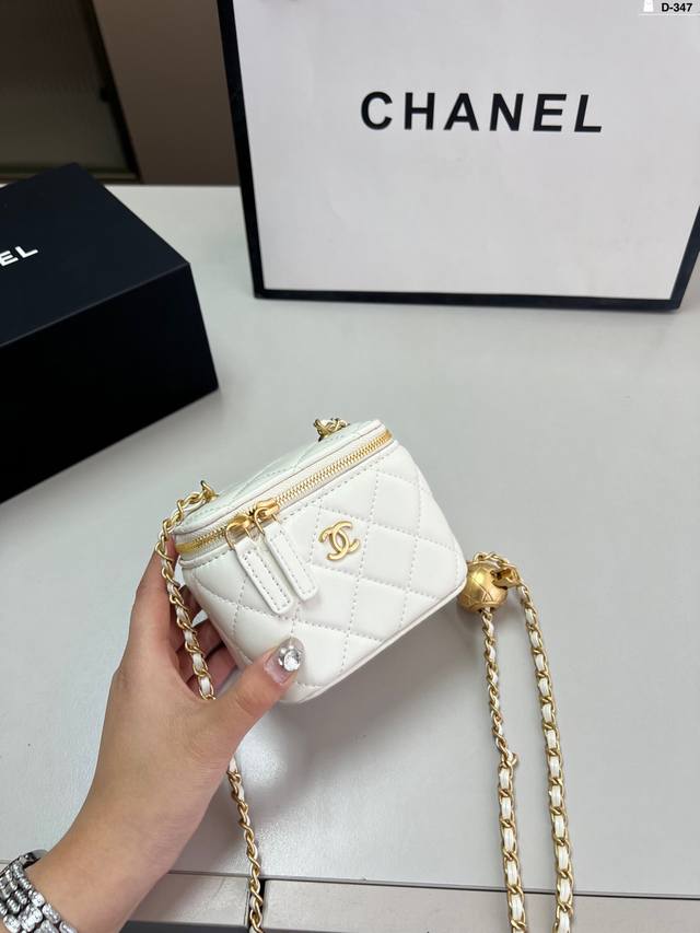 Chanel香奈儿盒子包 香奈儿口红包 种草款 超级百搭的小盒子 D-347尺寸10×10折叠盒