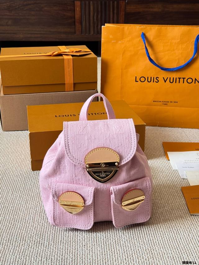 原版布 Lv Duma双肩包 新款 老花小号Bb双肩包 顶级牛皮 原单品质 尺寸20.24Cm