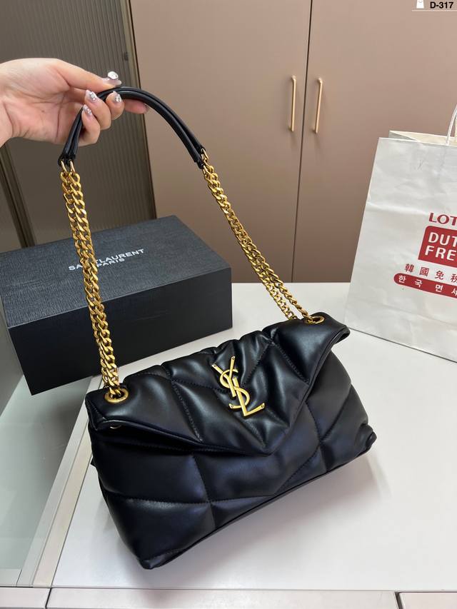 Ysl圣罗兰云朵包包 犹如怀抱云朵般的感受 D-317尺寸30×15折叠盒