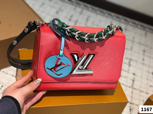 折叠盒 原版五金带Logo Lvtwist新款包包 复古优雅 永远的经典 正式休闲皆可 日常通勤无压力 尺寸：23 16