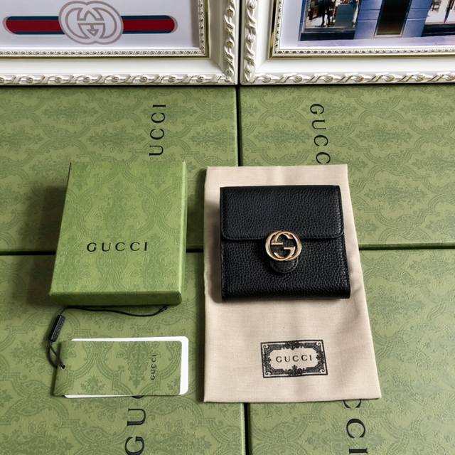 顶配版 高端品质中夹三折包系列海外顶级五金精制而成！型号615525克摔纹。尺寸: W12.5×H11×D3。