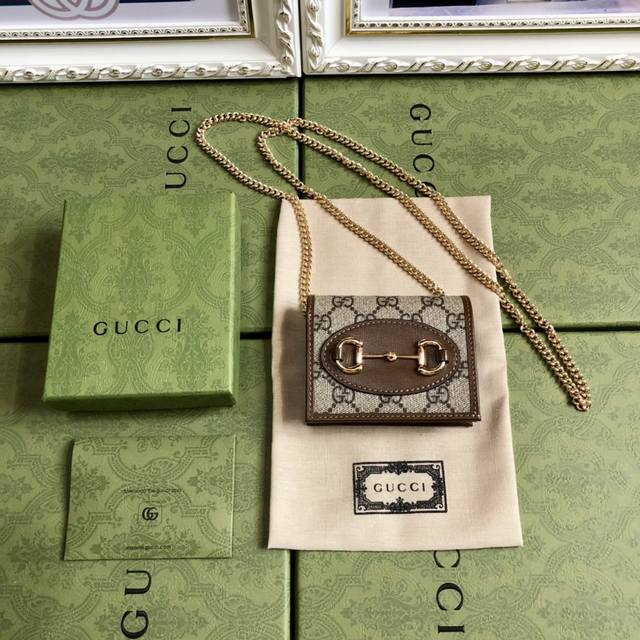 顶配版 顶级 配绿盒包装新款来袭专柜品质实物实拍！顶级原单型号：623180 Pvc啡尺寸：W11.5×H9Cm！ 原厂包装