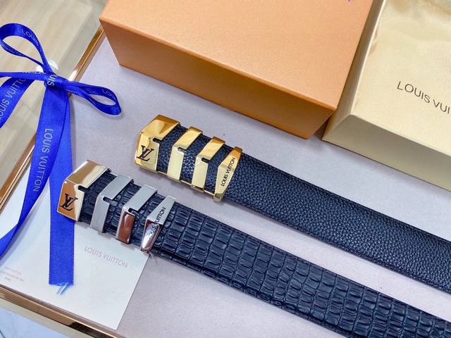 路易威登宽度3.8Cm 精美扣头 不褪色 头层牛皮底 手感极佳 上身郊果棒 商务休闲两用 路易威登宽度3.8Cm 精美扣头 不褪色 头层牛皮底 手感极佳 上身郊果棒 商务休闲两用