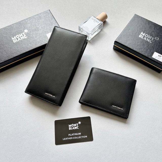 短 长 颜色 黑色 尺寸长19X10短12X10 型号 7038万宝龙专柜款男士软皮长短款对折一比一进口牛皮手感无敌简约大气男士必备