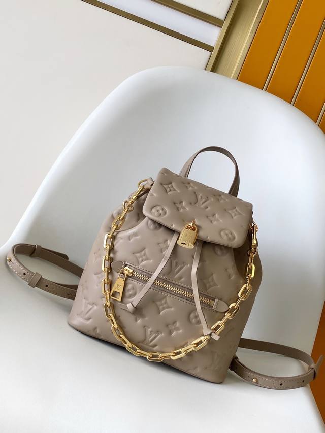 顶级原单，动态163变码芯片 M13389粉色小号M13387黑色小号 M13357黑色大号 M13358灰色大号 Coussin Backpack 迷你手袋以