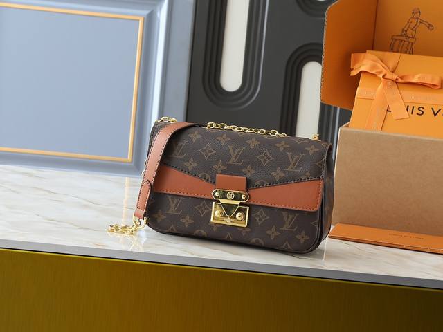 升级原版 M46199 M46201 M46200 M46127 M46126 本款 Marceau 链条包取材 Monogram Empreinte 压纹皮革