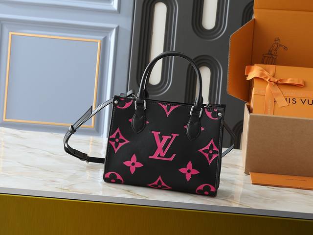 升级原版 M46513 M45659黑印45654白印45779杏印45653全黑45660玫红45779全杏迷你号 顶级原单 本款 Onthego Tote