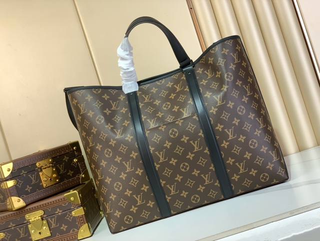 顶级原单复刻独家实拍 Week-End Tote 大号手袋 M45733 45734 老花 回望路易威登经典 Week-End 手袋设计，以 Monogram