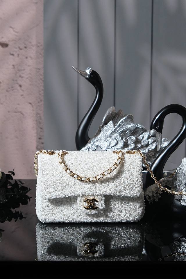 亮片 系列 尺寸：** 25S Fall Winter 走秀款 这次的包主打一个高级值得收藏 亮片系列每季必不可少 元素不同材质的设计还是很吸睛的 已经有不少姐