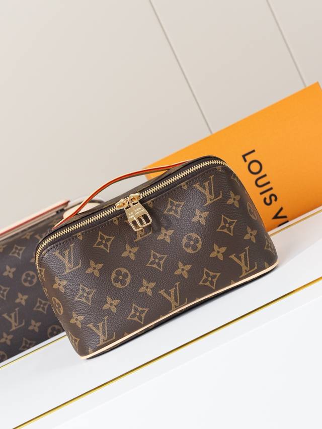 动态163C01芯片 M11750老花 顶级原单 独家背景实拍 Toiletry Bag 2 Compartments 盥洗袋取材 Monogram 涂层帆布和