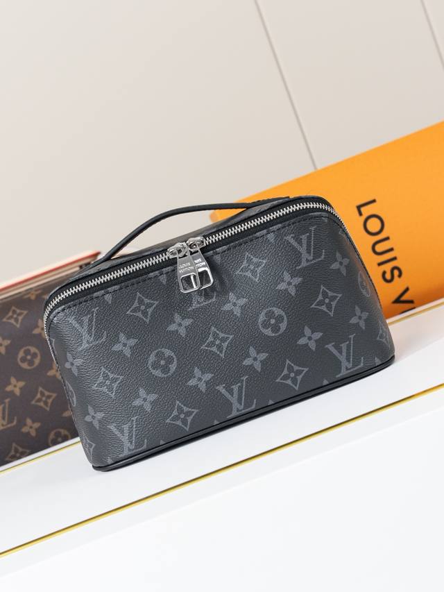 动态163C01芯片 M11508黑花 顶级原单 独家背景实拍 Toiletry Bag 2 Compartments 盥洗袋取材 Monogram Eclip