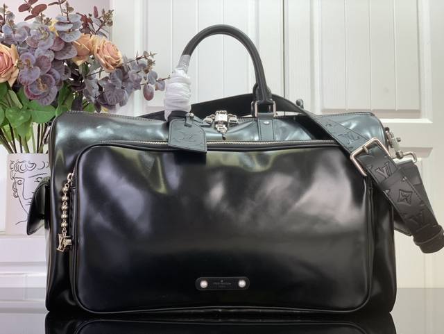 顶级原单 特惠 Keepall Cargo BandoulièRe 50 旅行袋 M13992 黑皮 本款 Keepall Cargo BandoulièRe