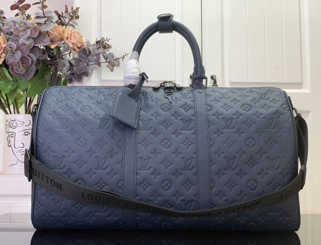 顶级原单 特惠 Keepall BandoulièRe 50 旅行袋 M14840 深蓝色 本款 Keepall BandoulièRe 50 旅行袋为 Mon