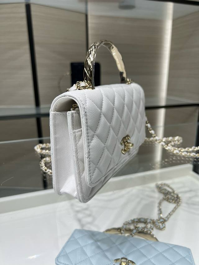 chanel 25S 新款 手柄Woc Coco Crush菱格纹手柄 柔润小牛皮 A P5950Y 19Cm