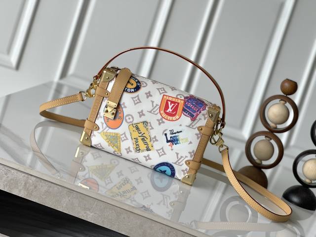 顶级原单变码芯片版 独家实拍 M14606本款 Side Trunk 中号手袋出自 Flight Mode 系列，令 Monogram Dune 帆布呈现复古外