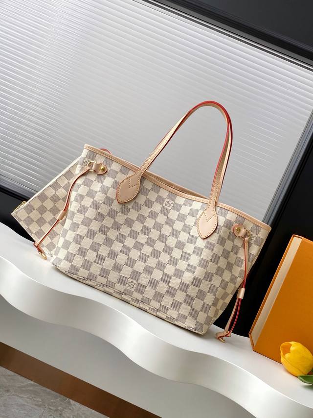 动态163C01芯片 顶级原单加强版 N41359非红 N41632白杏 M41000花红 M41245玫红 M40994花杏 Neverfull 小号手袋 N