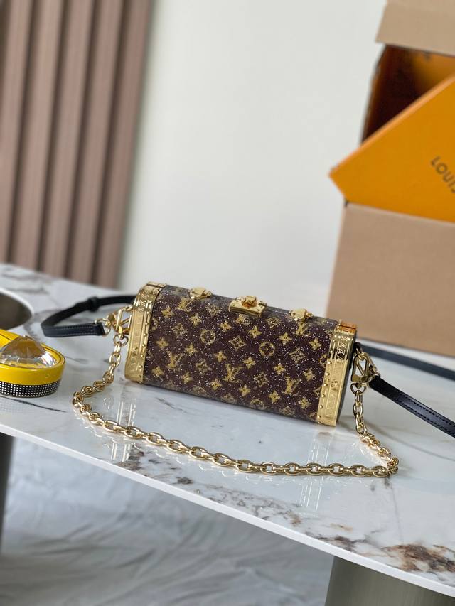 特级Mb芯片版原厂皮 本款 Vanity Case手袋 型号：M23572老花163C芯片版 材料：A级全钢五金，进口原厂面料 包装：全套原厂免税Mb包装 尺寸