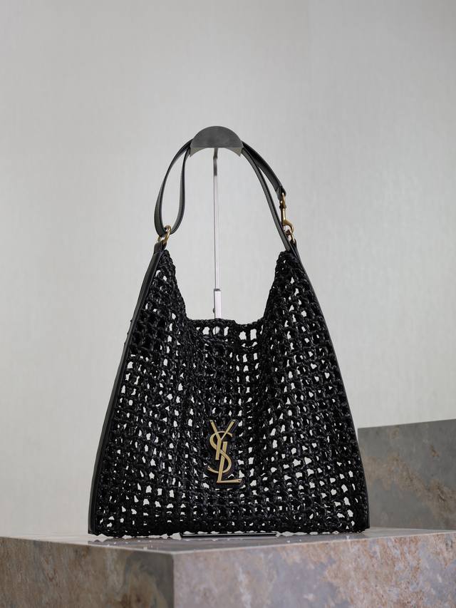 oxalis_编织肩背包 购物袋 满满的艺术气息 拉菲草编织非常扎实 法式慵懒风 造型感流畅 配上简单的大Logo 高端大气 而且非常上镜 容量大 轻便巨能装是