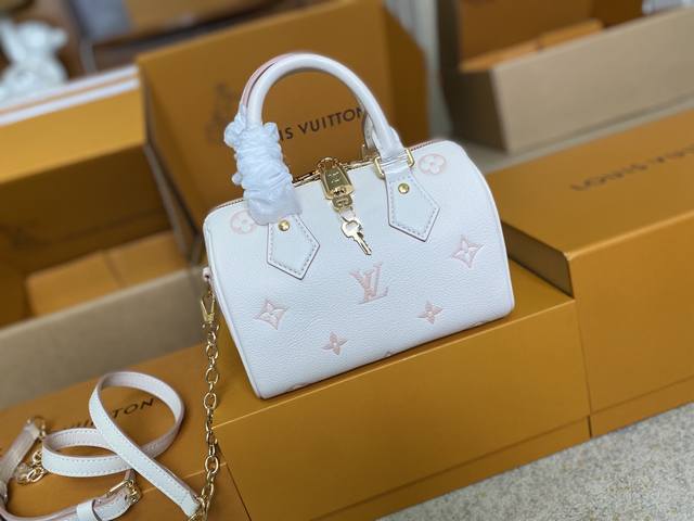 顶级原单 M14291 米白 提花支持Nxp芯片感应 163动态芯片焕新品牌经典 Monogram Empreinte 皮革 以相同色调勾勒图案轮廓 再以条纹内