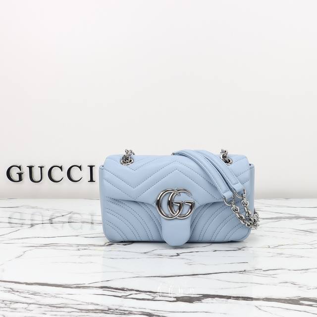 专柜品质 原厂皮 款号837280浅蓝尺寸 宽22X高12.5X侧宽6 现货出货